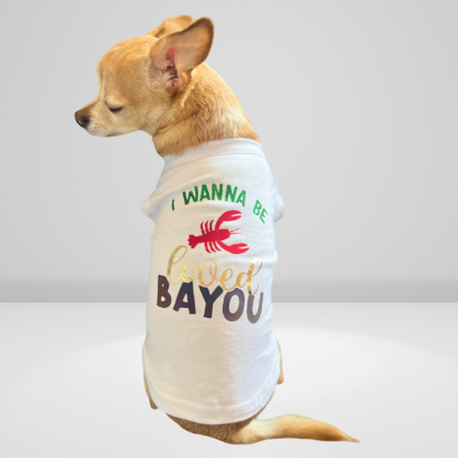 Bark Fifth Avenue Just Want to Be Loved BAYOU- Dog Shirt Dog Clothes