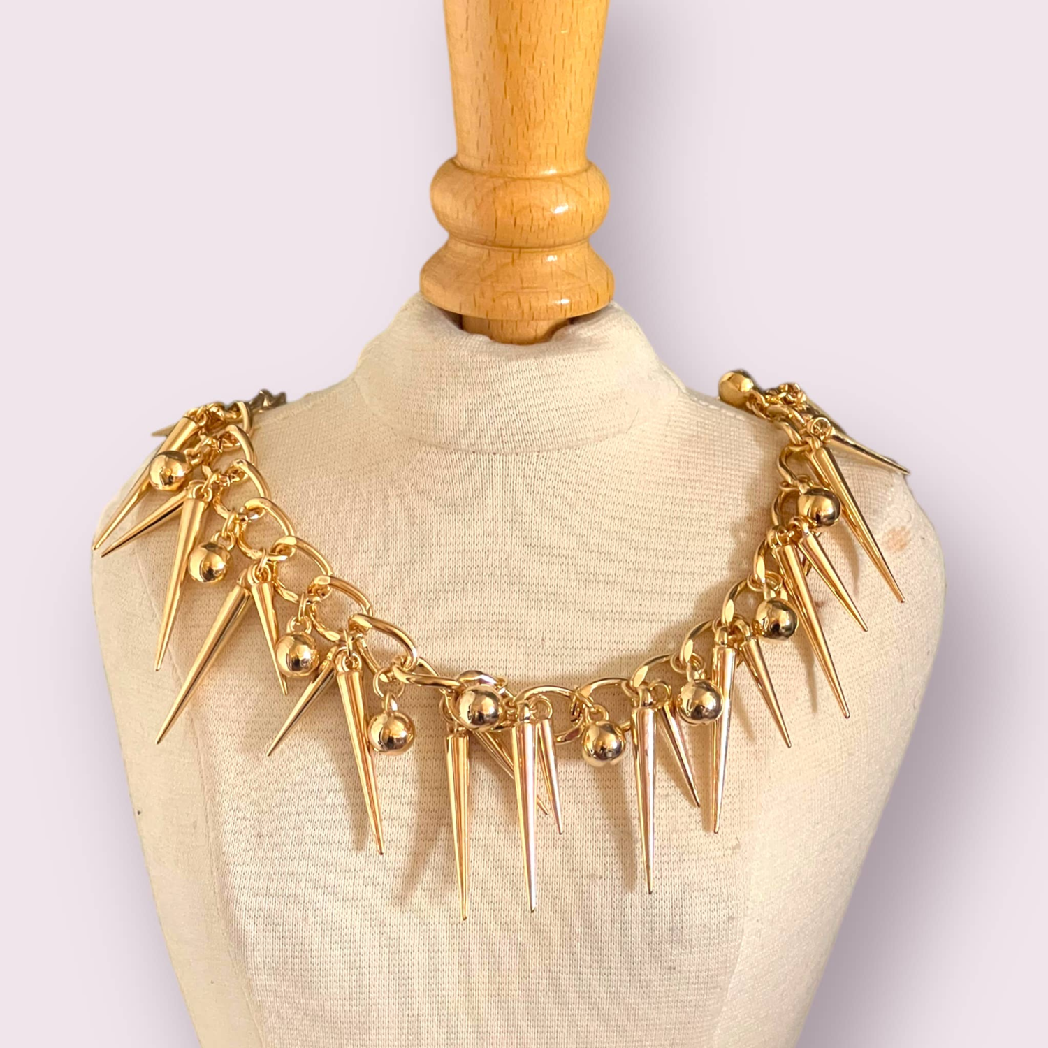 Bark Fifth Avenue - Spikey Stud Chain- Dog Necklace