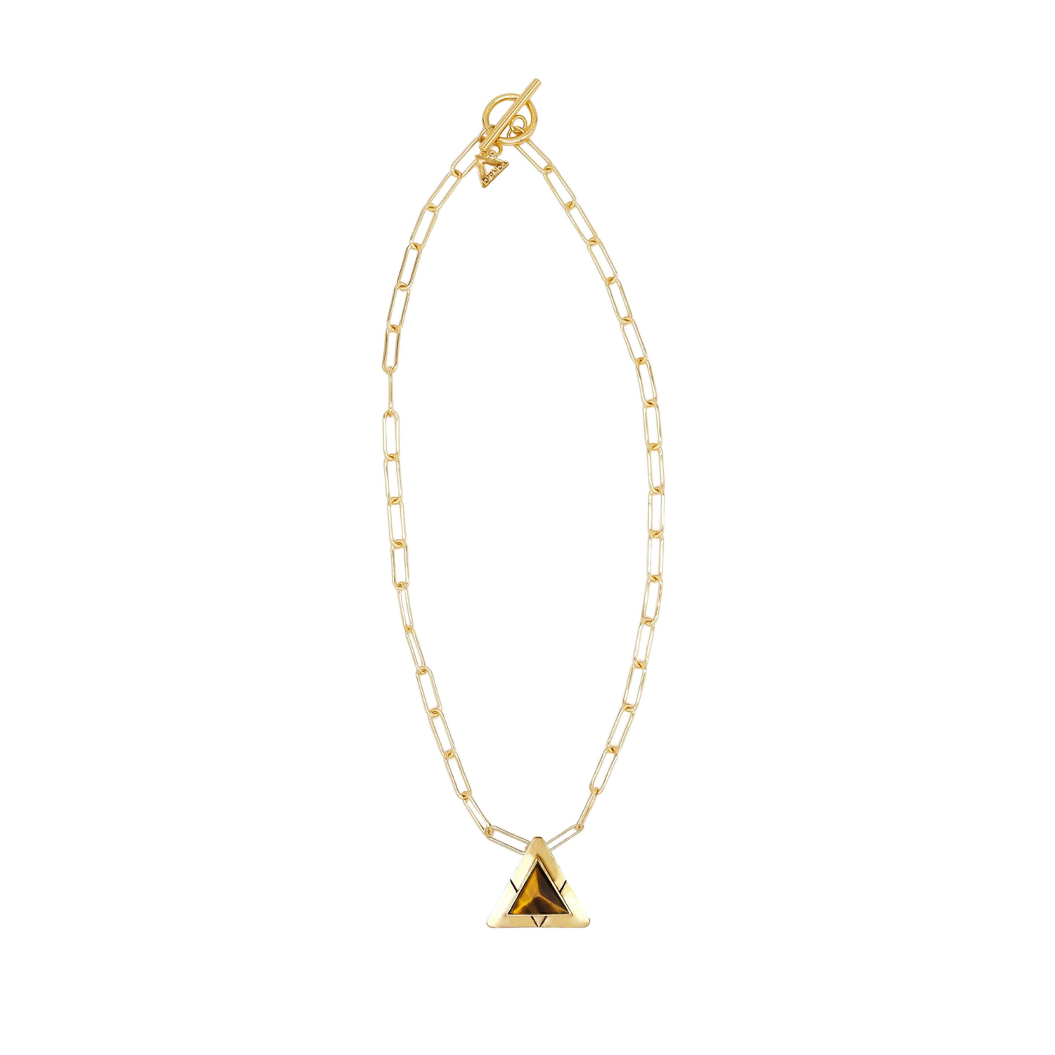 DIPHDA Infinity Triangle Necklace in Gold Pet Accessories