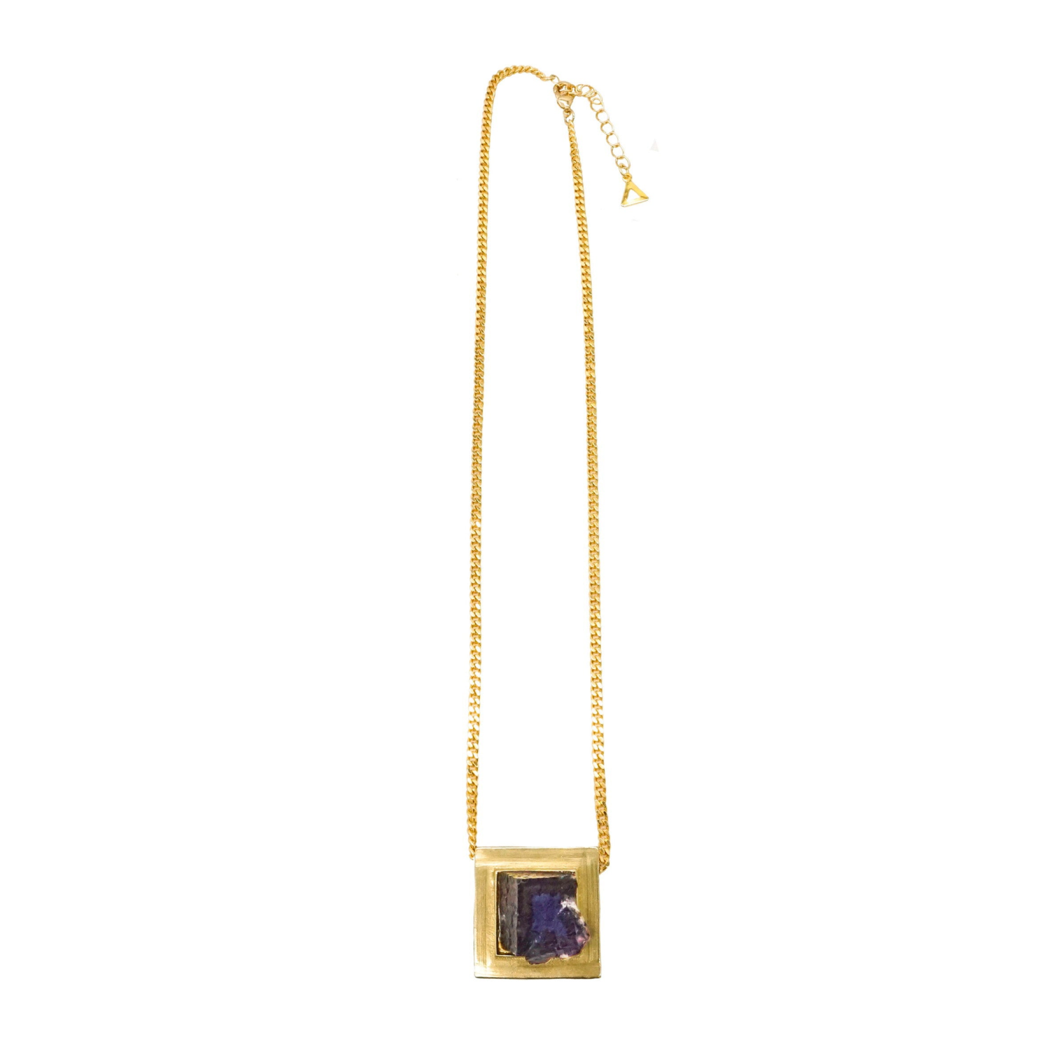 DIPHDA Pet Accessories DIPHDA Purple Fluorite Necklace x Mineral Aligned Pet Accessories
