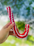 CSCORD International LLC Christmas: Handmade Large Braided Rope Candy Cane Dog Toys