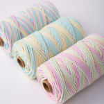 CSCORD International LLC DUAL RECYCLED COTTON MACRAME CORD 3 MM-Triple Strand Dog Toys