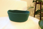 CSCORD International LLC Handmade Sustainable Cotton Rope Basket (Green) Dog Toys