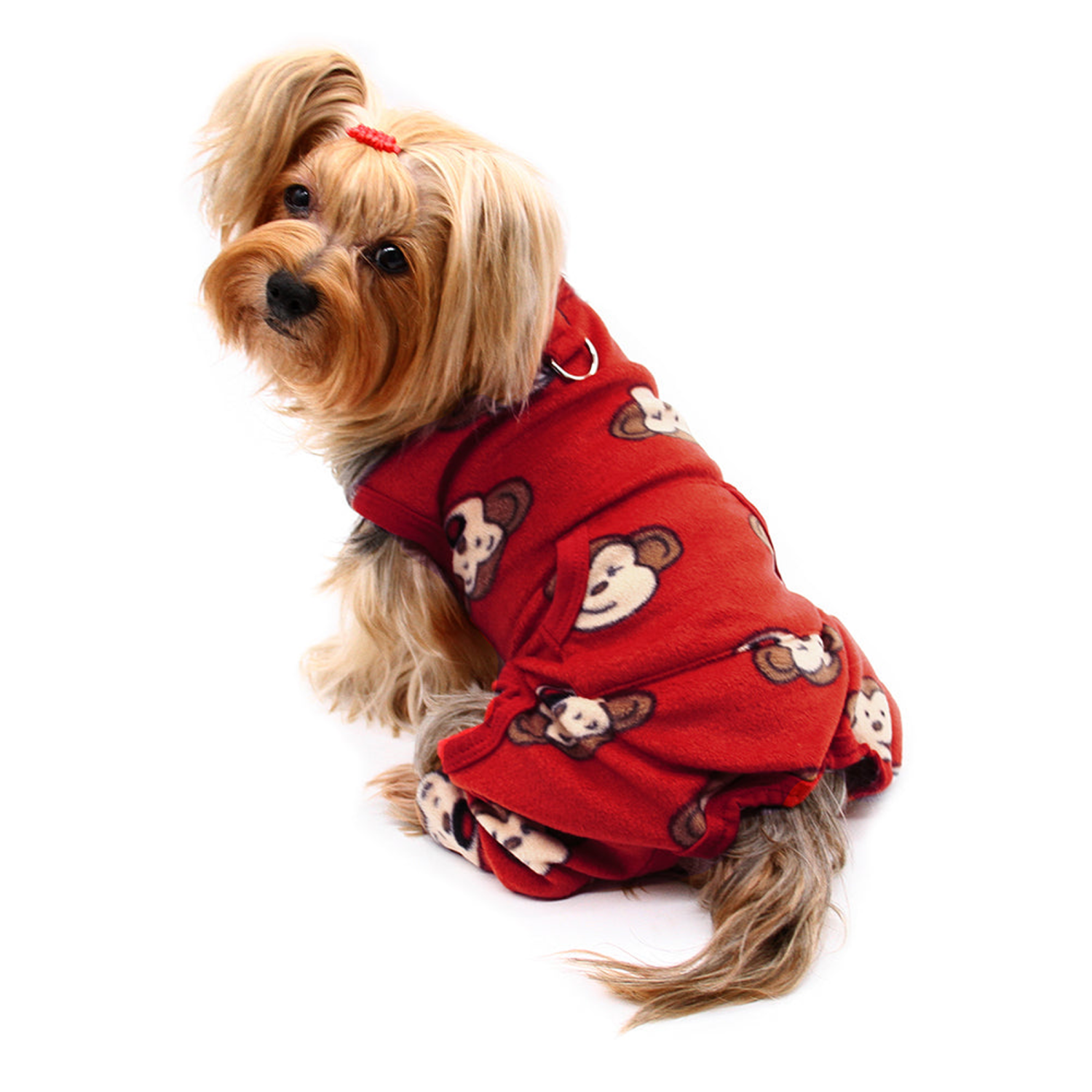 Klippo Pet Inc Silly Monkey Front Sleeveless Fleec Pajamas Dog Clothes