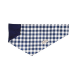 Nauti-dog Handmade LLC Buffalo Navy Check Oxford Plaid Over-the-collar Bandana Dog Collars
