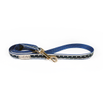 Nauti-dog Handmade LLC Independence Patriotic American Star Navy Ribbon Dog Leash Dog Leashes