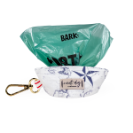 Nauti-dog Handmade LLC Carta Marina Light Vintage Nautical Toile Dog Waste Poop Bag Dispenser Poop Bags