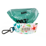 Nauti-dog Handmade LLC Magnolia Watercolor Spring Floral Dog Waste Poop Bag Dispenser Poop Bags