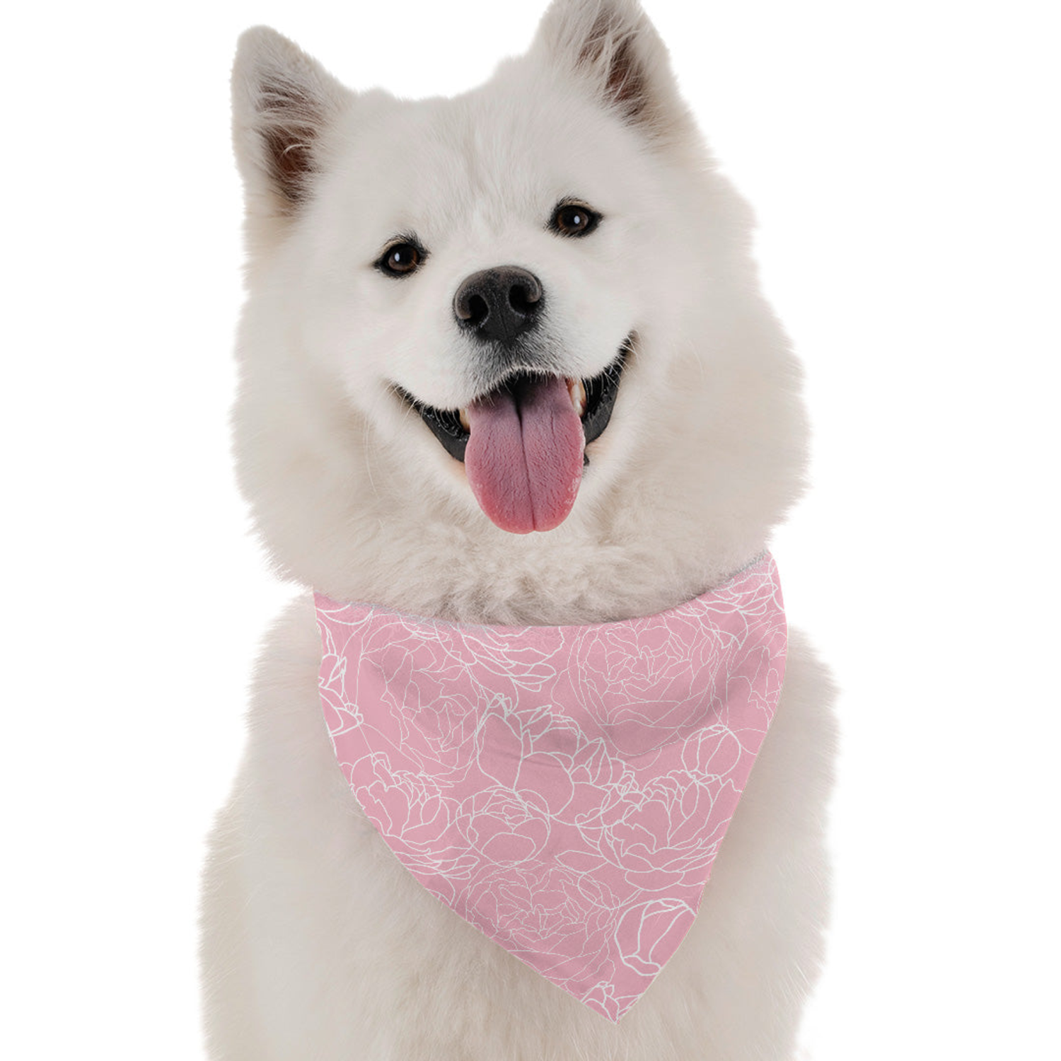 Bandoggies Pink Carnation Dog Bandanas